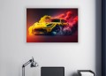 OBRAZ NA ŚCIANĘ TUNED MINI COOPER  COLORFUL SMOKE