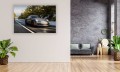 OBRAZ NA ŚCIANĘ SILVER MATE PORSCHE 911 DRIVE