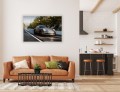 OBRAZ NA ŚCIANĘ SILVER MATE PORSCHE 911 DRIVE