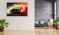 OBRAZ NA ŚCIANĘ TUNED LAMBORGHINI AVENTADOR BURNOUT