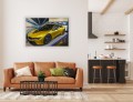 OBRAZ NA ŚCIANĘ GOLD BMW I8 DUBAI STYLE 