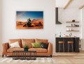 OBRAZ NA ŚCIANĘ MOTOCROSS DESERT BURNOUT