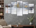 NOWOCZESNY TRYPTYK 5-CZĘŚCIOWY sztuka art obraz na płótnie 