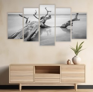 Obraz minimalistyczny nowoczesny do salonu MORZE KONAR W WODZIE 