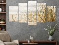 Obraz w stylu boho tryptyk PLAŻA PIASEK NATURA