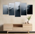 NOWOCZESNY OBRAZ 5 CZĘŚCI NA PŁÓTNIE krzyk 