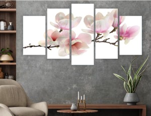 WIELOCZĘŚCIOWY TRYPTYK storczyk białe kwiaty OBRAZ DO SALONU 