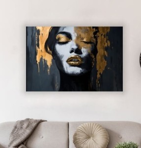 DUŻY OBRAZ KOBIETA PORTRET na płótnie DO SALONU SYPIALNI