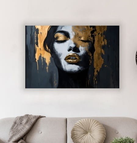 DUŻY OBRAZ KOBIETA PORTRET na płótnie DO SALONU SYPIALNI