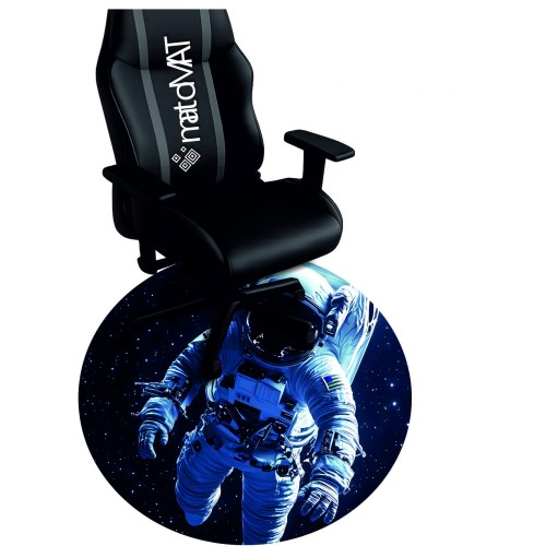 OCHRONNA PODKŁADKA POD FOTEL OKRĄGŁA ASTRONAUTA W KOSMICZNEJ PUSTCE