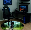 OKRĄGŁA MATA POD FOTEL OCHRONNA MŁODY MOTOCROSS ENDURO RIDE