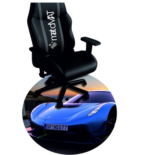 OCHRONNA MATA POD FOTEL OKRĄGŁA BŁĘKITNY KOENIGSEGG JESKO