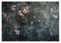 Fototapeta do salonu sypialni mural KWIATY NA CIEMNYM TLE 
