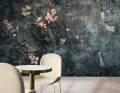Fototapeta do salonu sypialni mural KWIATY NA CIEMNYM TLE 