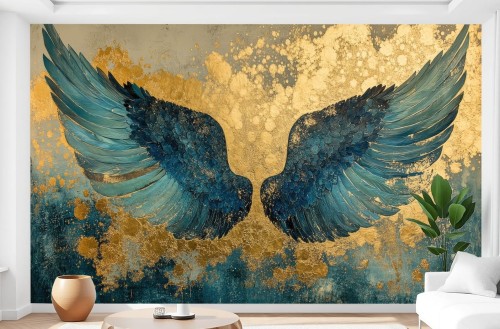 NOWOCZESNA TAPETA DO SALONU SYPIALNI angel wings 