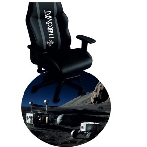 OCHRONNA MATA POD FOTEL OKRĄGŁA KOSMICZNY ŁAZIK BADAWCZY