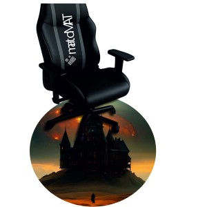 MATA OKRĄGŁA POD FOTEL OCHRONNA MROCZNA FORTECA NA PUSTKOWIU