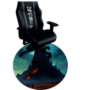 PODKŁADKA POD FOTEL OCHRONNA MROCZNY MONOLIT NA PUSTKOWIU OKRĄGŁA