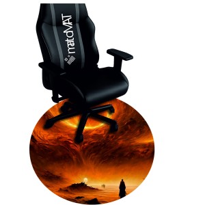 PODKŁADKA OKRĄGŁA POD FOTEL OCHRONNA OGNISTE WROTA PIEKIEŁ 