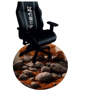 OKRĄGŁA MATA OCHRONNA POD FOTEL KAMIENNE WZGÓRZE