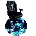 PODKŁADKA POD FOTEL OCHRONNA OKRĄGŁA CYBERPUNK BLUE AVATAR