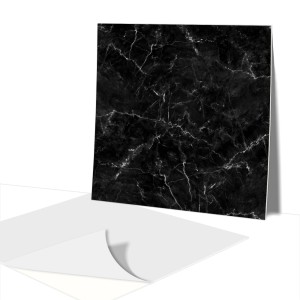 Płytki Winylowe Samoprzylepne Na Ścianę marmur czarno biały