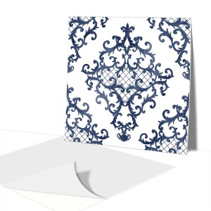 płytki PCV samoprzylepne Z WINYLU BLUE DELIKATNE WZORY