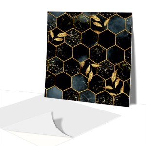 płytki winylowe samoprzylepne  Liście i Heksagony