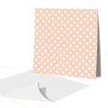 Kafelki PCV samoprzylepne 30cm Białe Kropki Polka