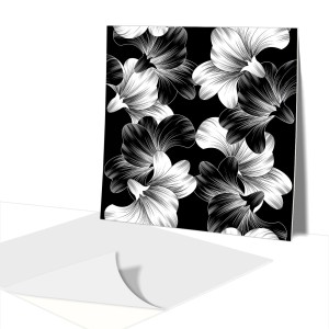 Kafelki PCV samoprzylepne 30cm Roślinny Wzór Kwiat