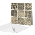 płytki  samoprzylepne do kuchni  Patchwork Sepia