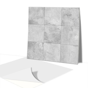 Kafelki PCV samoprzylepne 30cm Betonowy Patchwork