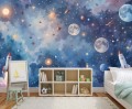 TAPETA DLA DZIECI KOSMOS GALAKTYKA PLANETY GWIAZDY 