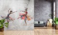 Nowoczesna fototapeta MURAL DO SALONU balet baletnice na betonie 
