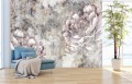 Fototapeta DOMINES do salonu na ścianę Zatarte Piwonie kwiaty 