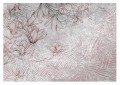 Fototapeta Mural Loft Kwiaty Nowoczesny Styl Beton do salonu sypialni