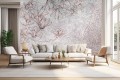 Fototapeta Mural Loft Kwiaty Nowoczesny Styl Beton do salonu sypialni