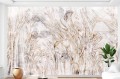 Tapeta na ścianę fototapeta w kwiaty irysy - szkic kwiatów mural ścienny