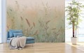 Fototapeta ścienna do salonu sypiali BOHO MURAL ŁĄKA TRAWY