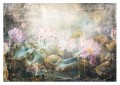 Fototapeta do salonu sypialni artystyczny mural na ścianę kwiaty zacierane 
