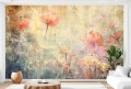 Fototapeta do salonu sypialni art deco mural na ścianę kwiaty kolory