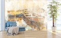 Fototapeta na wymiar abstrakcja łódki na plaży kutry rybackie
