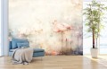 Fototapeta ścienna FLAMS flamingi na betonie tapeta do salonu sypialni