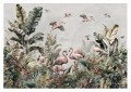 Fototapeta FLAMINGI Dżungla Liście Palmy tropikalne rośliny 