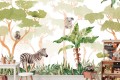 Fototapeta dla dzieci dżungla jak malowana zwierzęta 