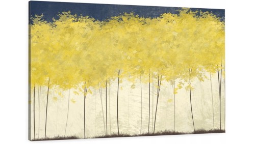 NOWOCZENY DUŻY Obraz na płótnie canvas złote drzewa liście