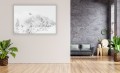 Obraz CANVAS ścienny Zimowy szlak na Śnieżkę do salonu sypialni