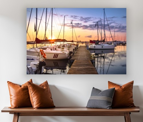 Obraz CANVAS Wakacje na Mazurach do salonu sypialni na ścianę