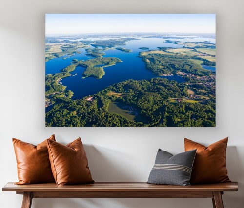 Obraz CANVAS Ośrodek Wypoczynkowy na Mazurach do salonu sypialni na ścianę