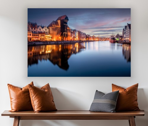 Obraz CANVAS Stare miasto, Gdańsk do salonu sypialni na ścianę
